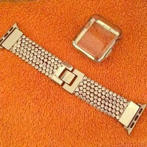 Silver Series 3 Apple watch band/screen cover 38mm